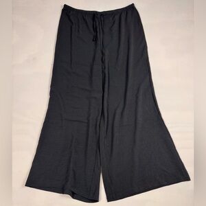 NWT Adrianna Papell Wide Leg Drawstring Dress Pants Black Women’s L Retail $89